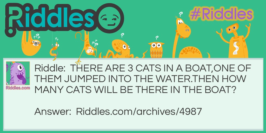 CATS Riddle Meme.