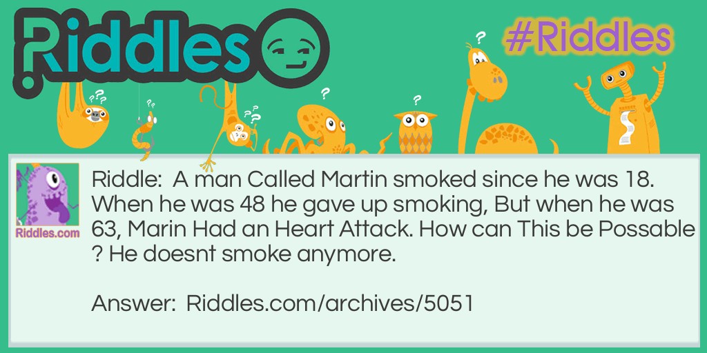 Smoking Riddle Meme.