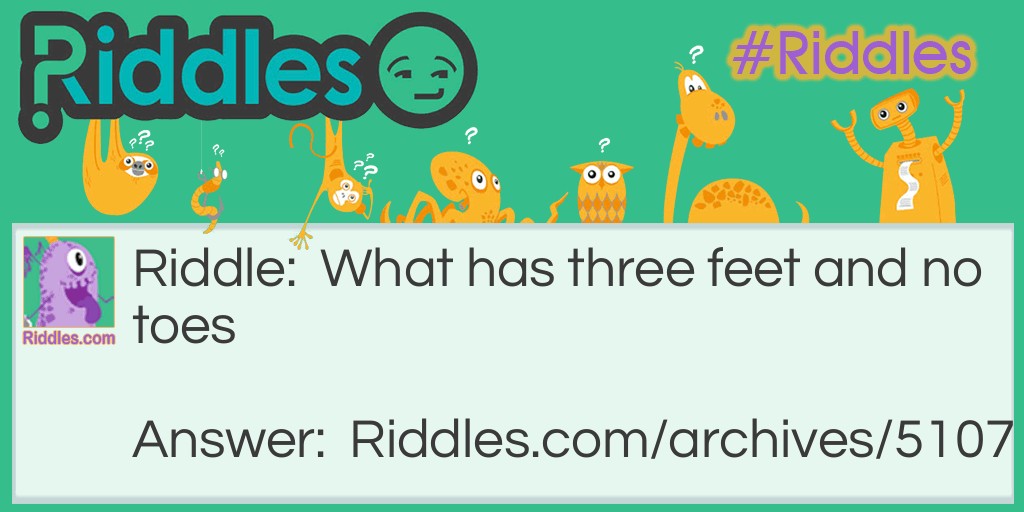 feet Riddle Meme.