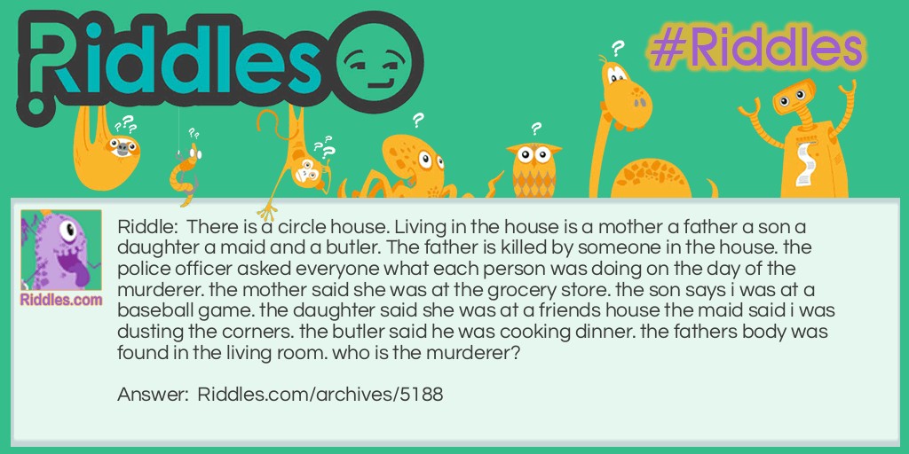 Who is the Murderer? Riddle Meme.