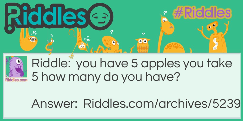 apples Riddle Meme.