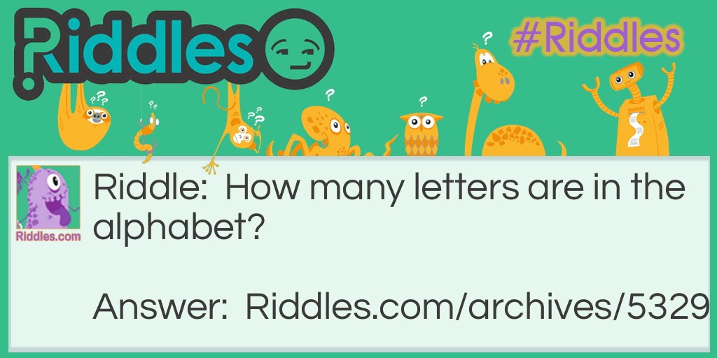 The Alphabet Riddle Meme.