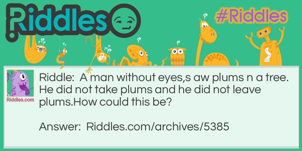 Plums! Riddle Meme.