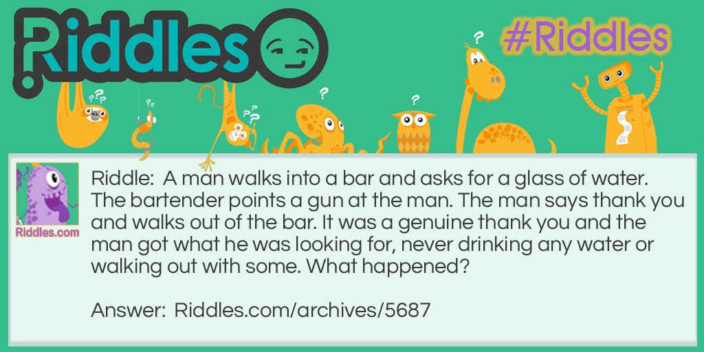 Bar Riddle Meme.