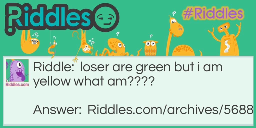 green Riddle Meme.