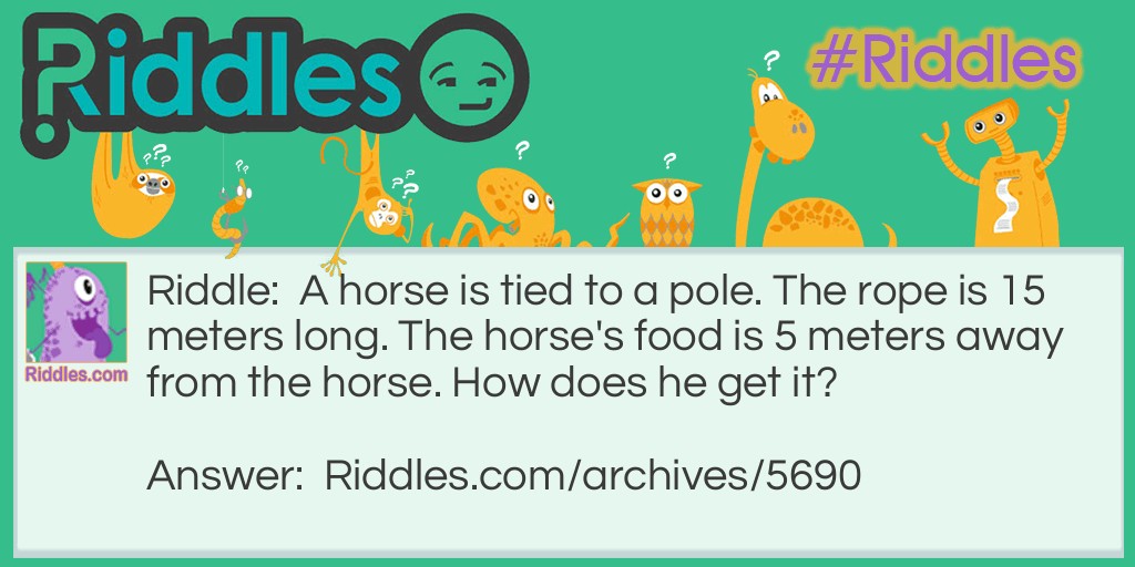 Hungry Horse Riddle Meme.