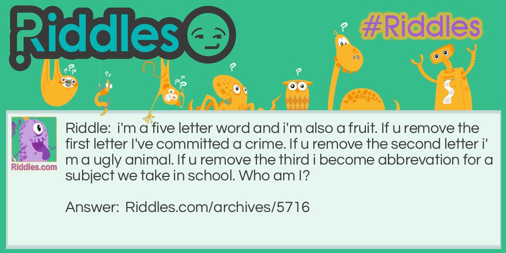 Five letter word riddle Riddle Meme.