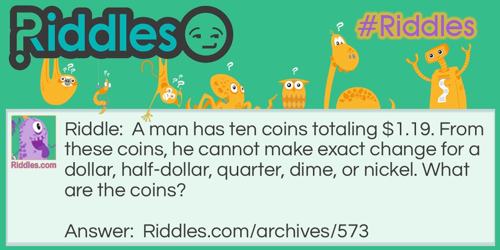 Ten Coins Riddle Meme.