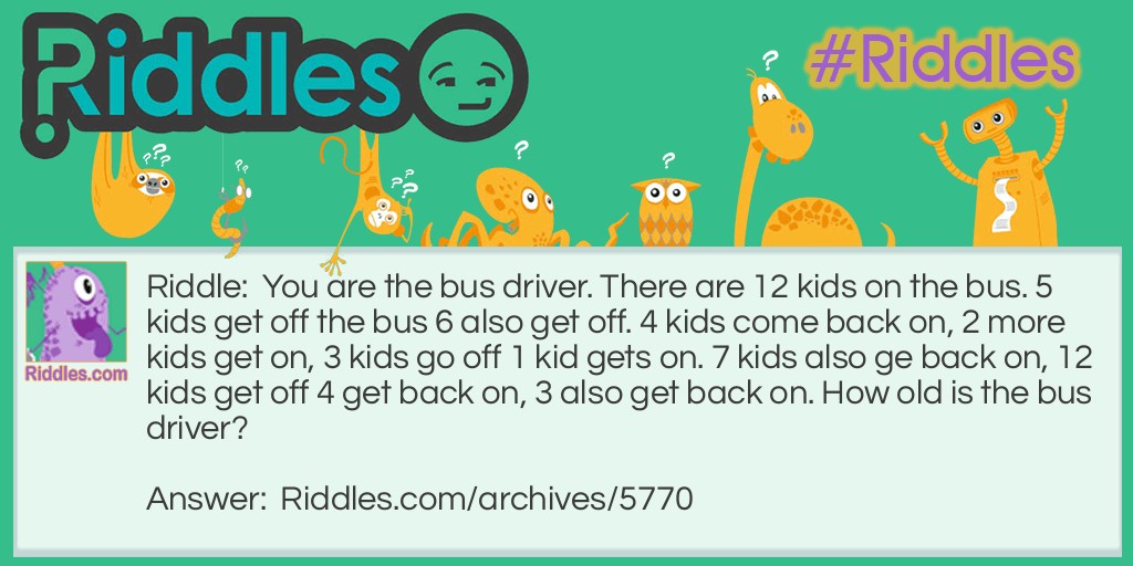 Bus Driver Riddle Meme.