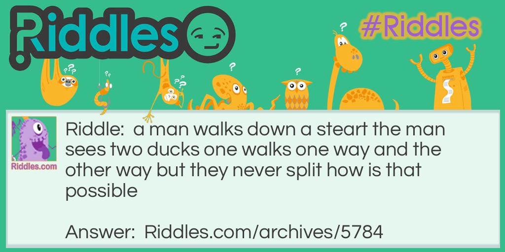 a man walks down the steart Riddle Meme.