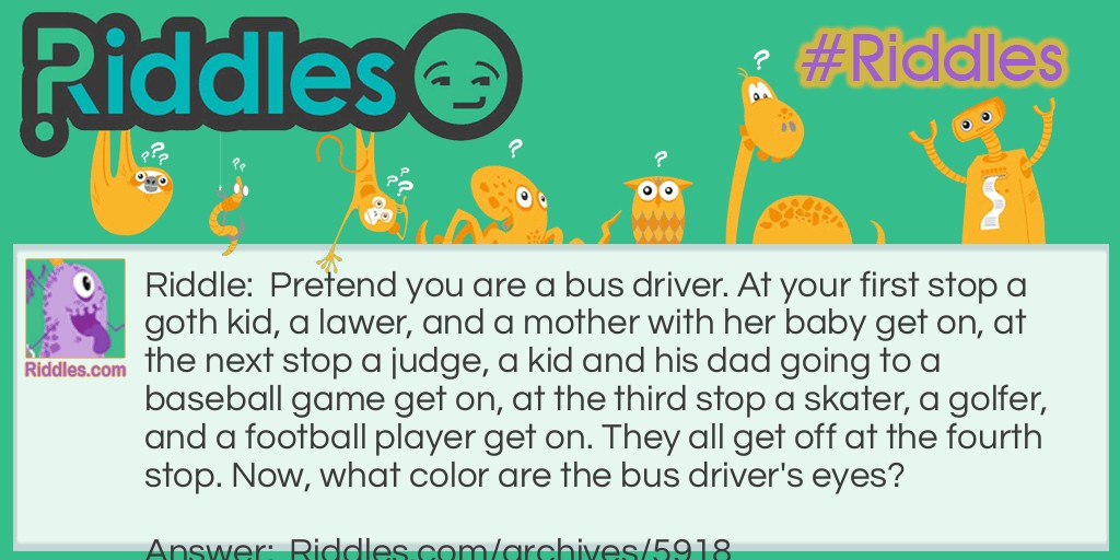 Bus Driver Riddle Meme.