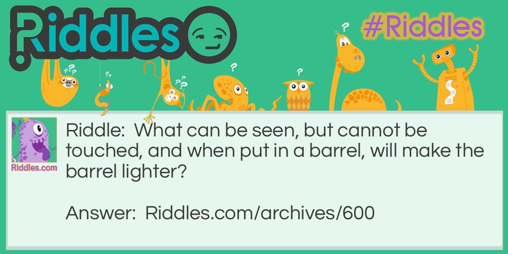 Lighter Barrel Riddle Meme.