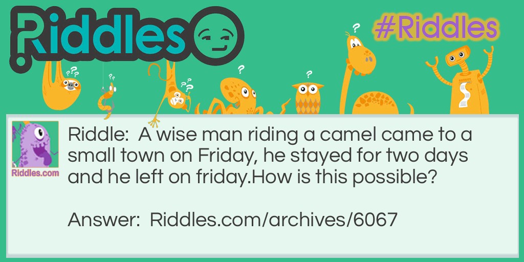 Wise man Riddle Meme.