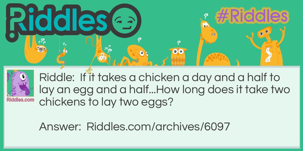 Chicken's Egg Riddle Meme.