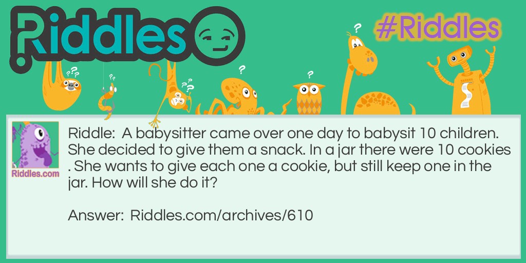 Babysitter's Cookies Riddle Meme.