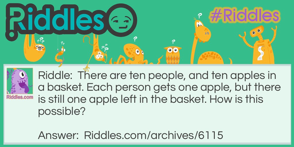 An extra apple? Riddle Meme.