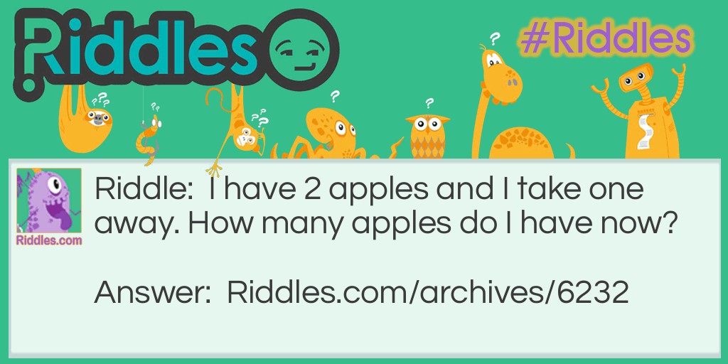 Apples Riddle Meme.