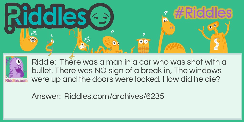 The Man in the Car Riddle Meme.