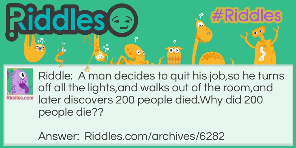 the lights Riddle Meme.