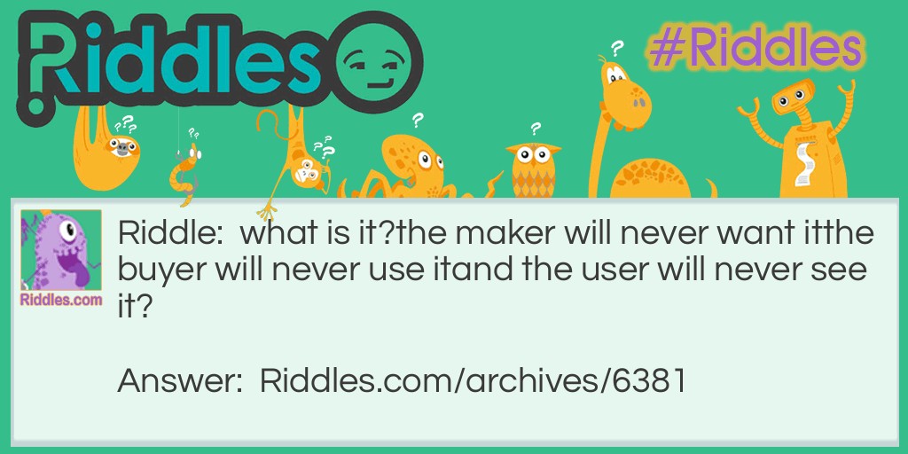 what is it? Riddle Meme.