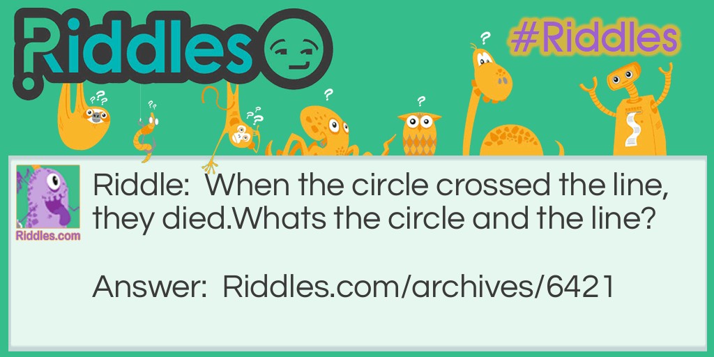 The Circle and the Line Riddle Meme.