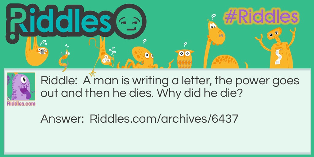 Writing A letter Riddle Meme.