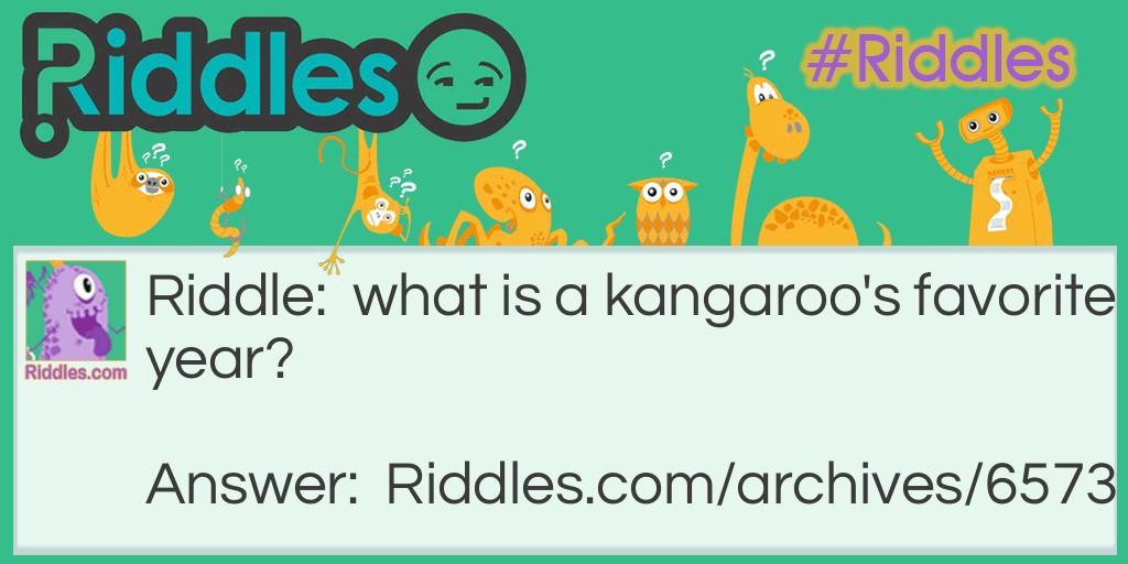 kangaroo Riddle Meme.