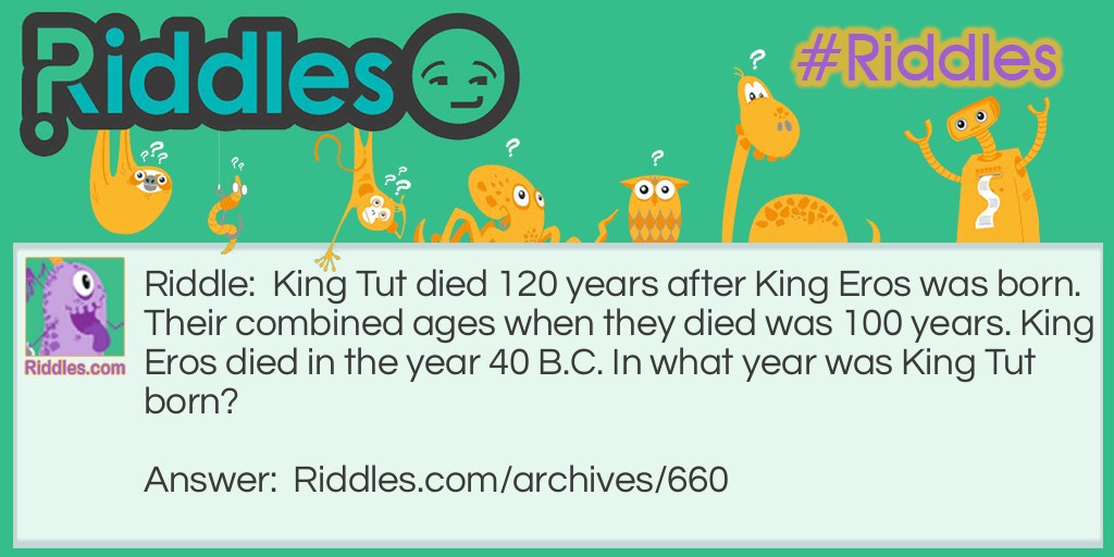 King Tut Riddle Meme.