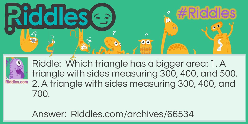 Triangles Riddle Meme.