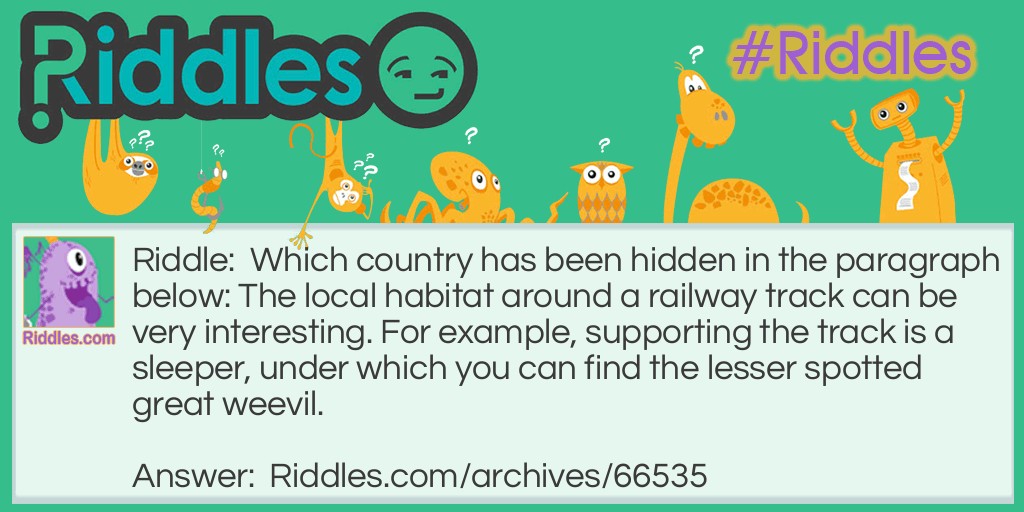 What country? Riddle Meme.