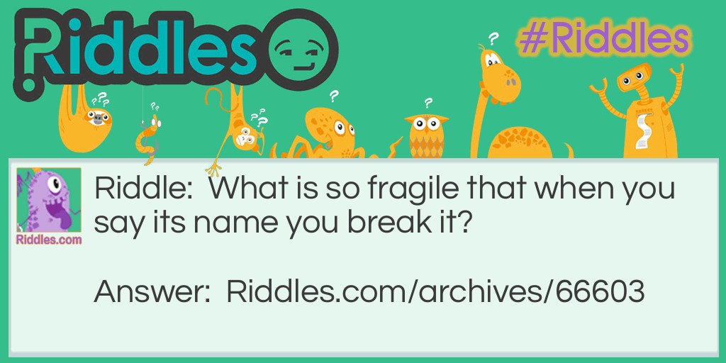 Fragile Riddle Meme.