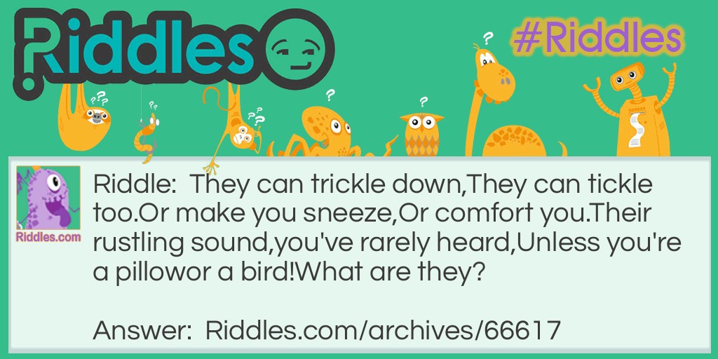 Trickle and Tickle Riddle Meme.