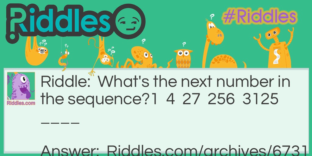 Next number Riddle Meme.