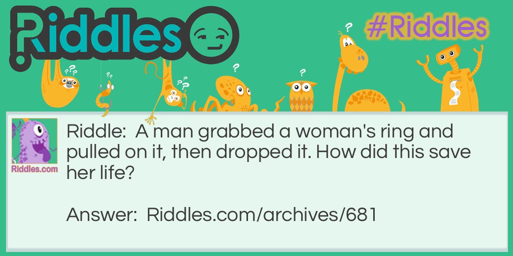 Woman's Ring Riddle Meme.