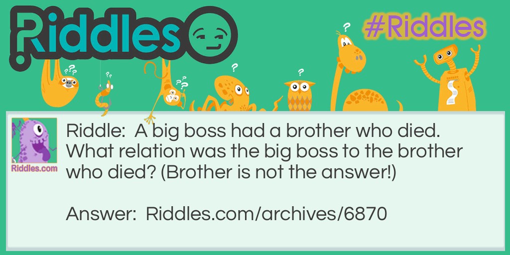 The Big Boss Riddle Meme.