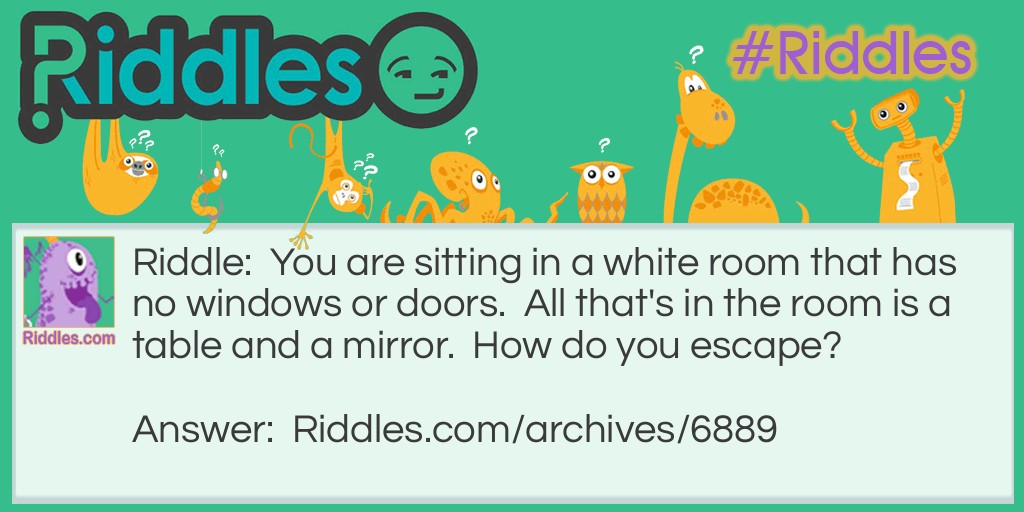 White Room Riddle Meme.