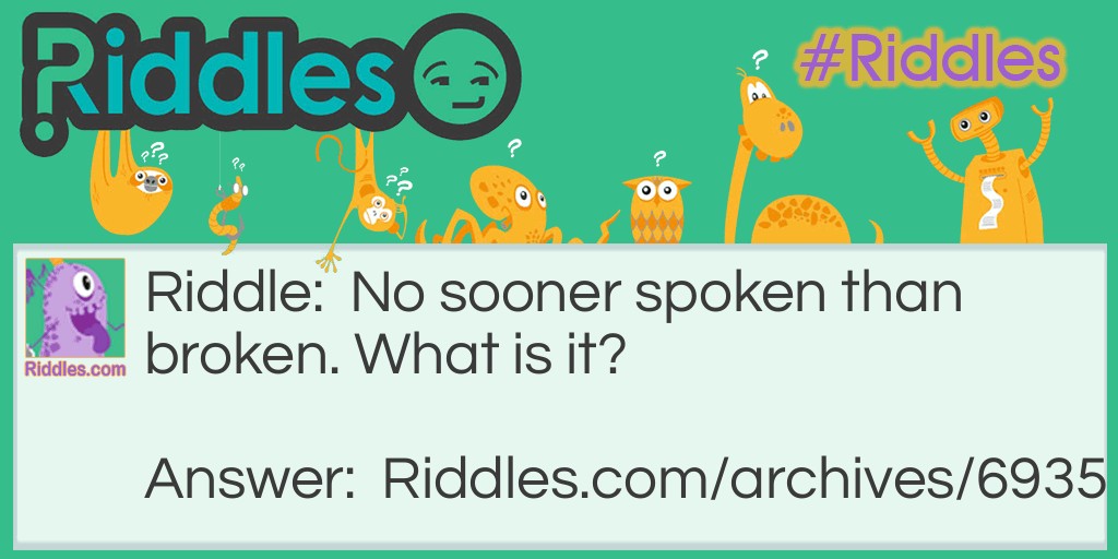 what is spoken Riddle Meme.