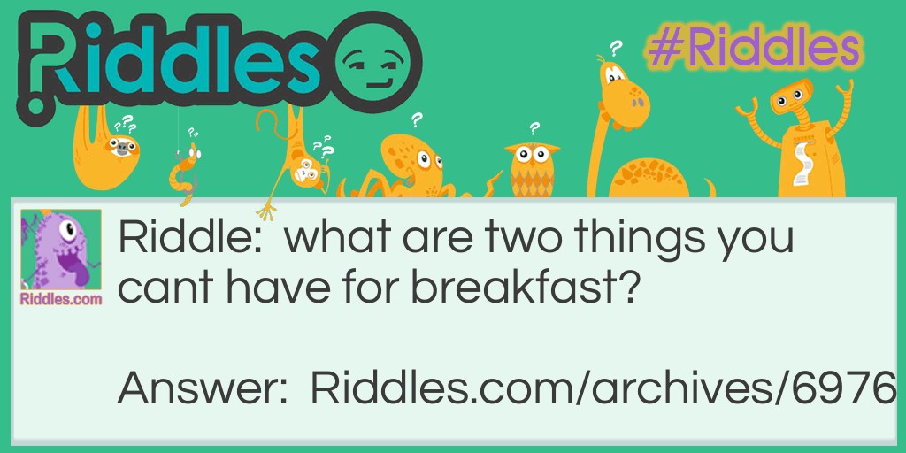 meals Riddle Meme.