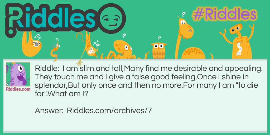 Slim and Tall Riddle Meme.