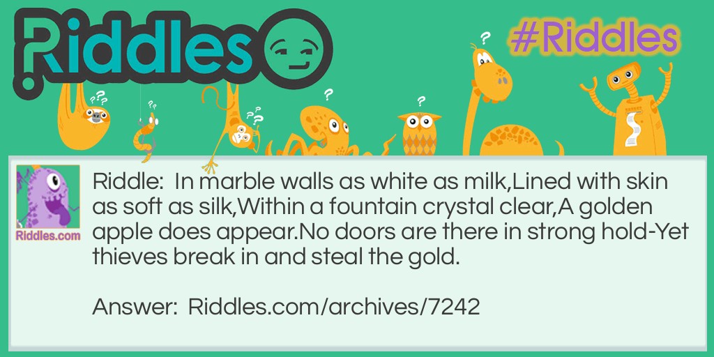 In marble walls Riddle Meme.