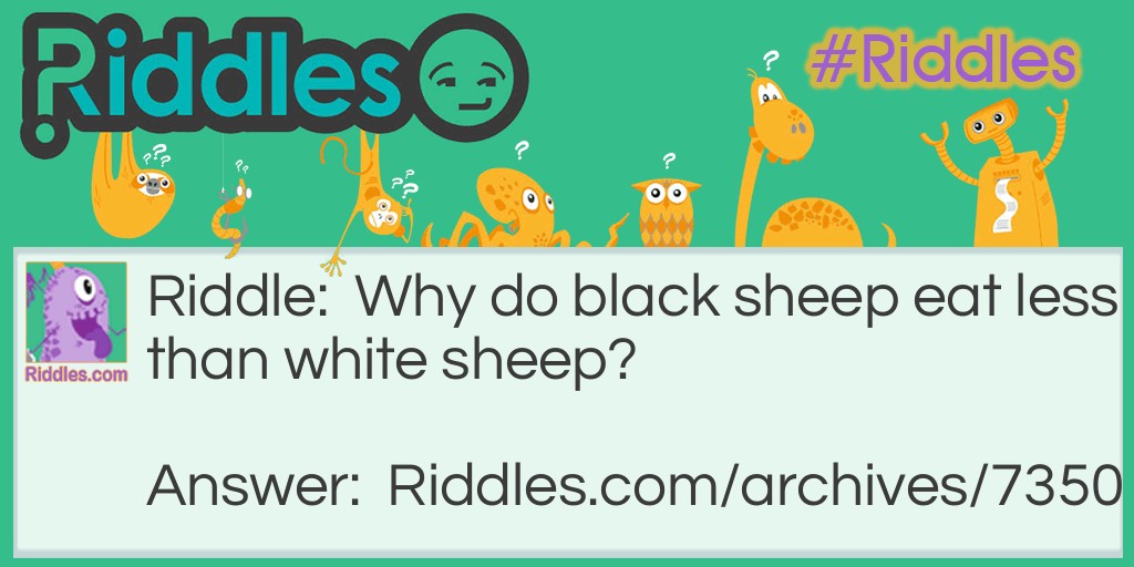Sheep Riddle Meme.