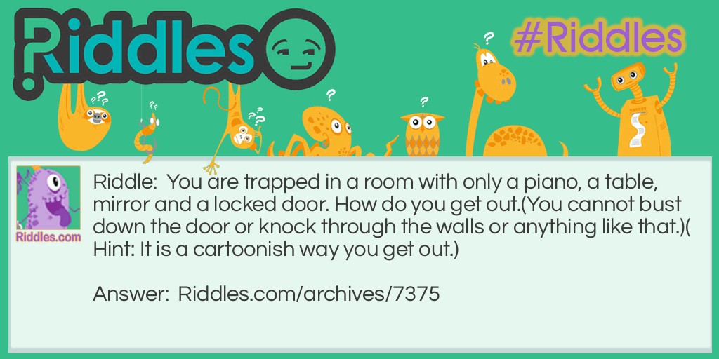 Trapped in Another Room Riddle Meme.