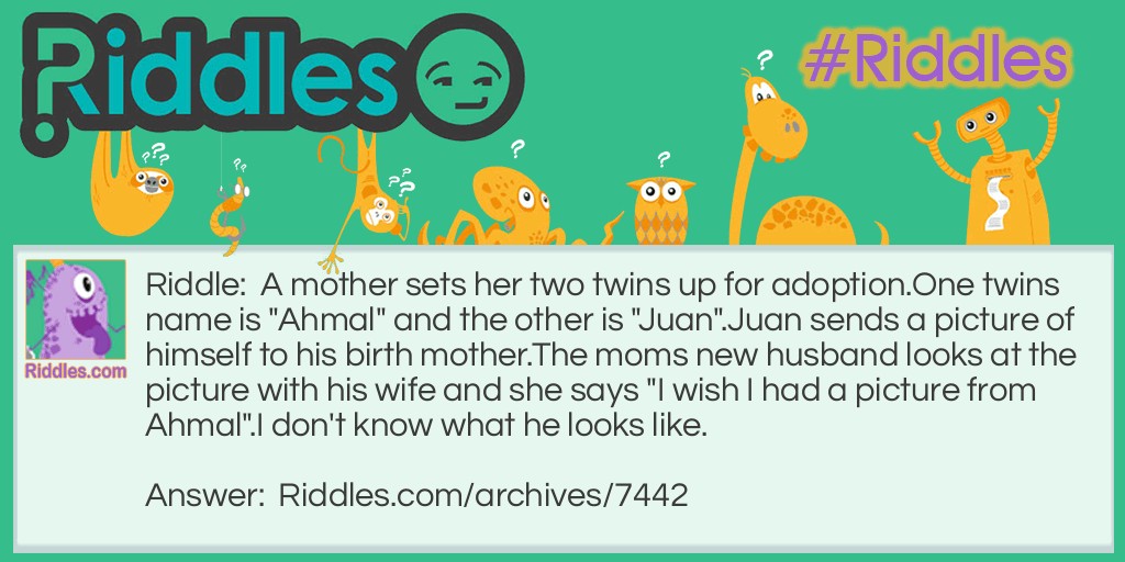   Twins Riddle Meme.