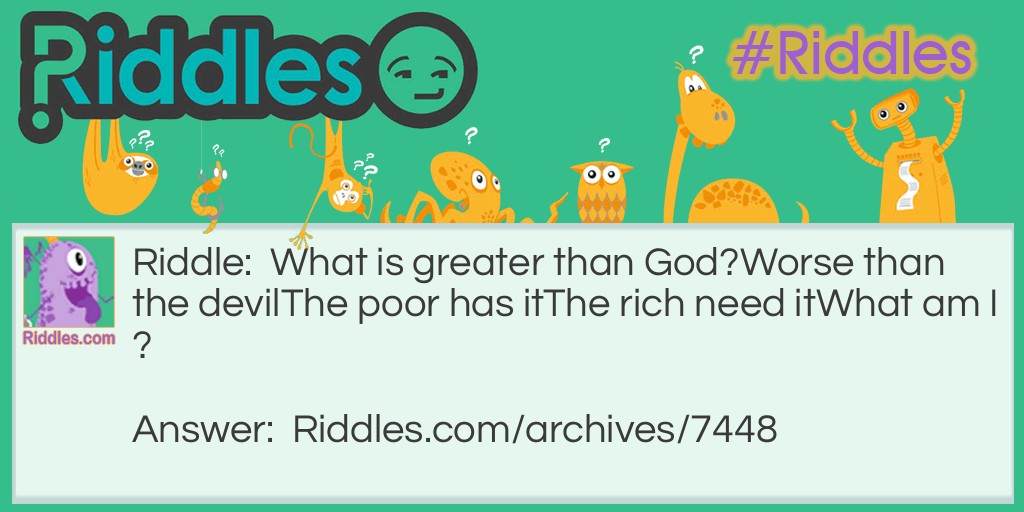 Greatness Riddle Meme.