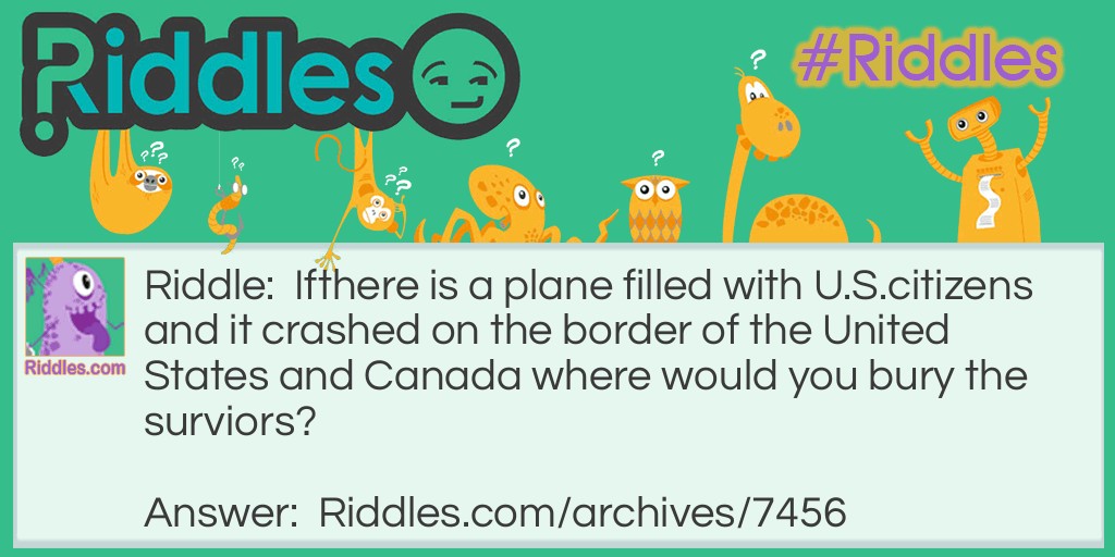 Plane crash Riddle Meme.