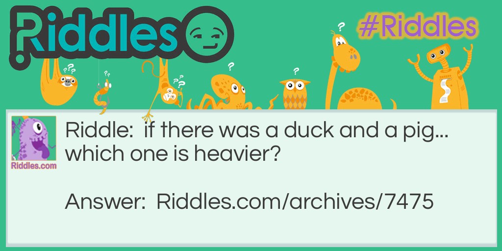 duck Riddle Meme.