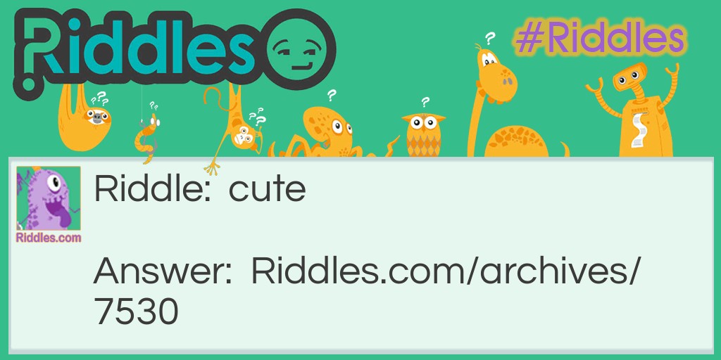 cute Riddle Meme.