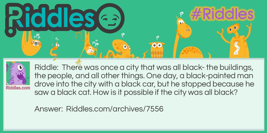 A Black City Riddle Meme.