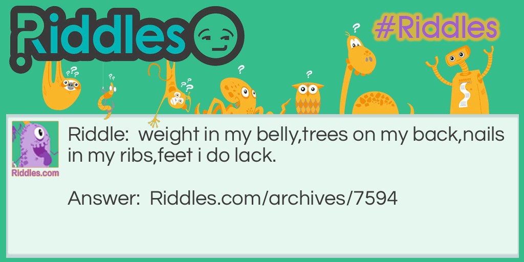 weight in my belly Riddle Meme.