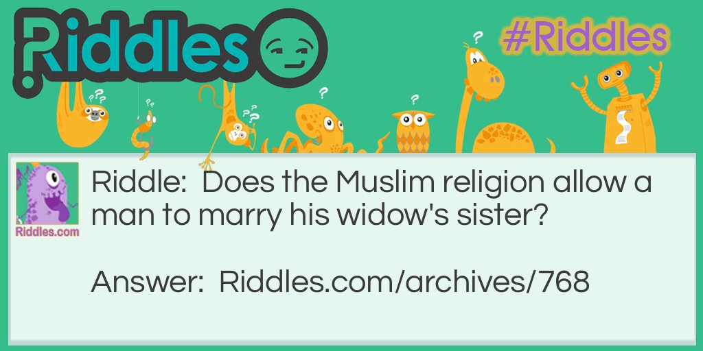 Muslim Religion Riddle Meme.